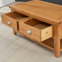 Cheshire Oak 2 Drawer Coffee Table with Shelf