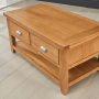 Cheshire Oak 2 Drawer Coffee Table with Shelf