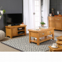 Cheshire Oak Small TV Unit - Up to 45" TV Size