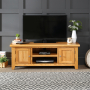 Cheshire Oak Medium TV Unit - Up to 60" TV Size