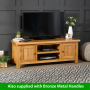 Cheshire Oak Medium TV Unit - Up to 60" TV Size