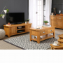 Cheshire Oak Medium TV Unit - Up to 60" TV Size