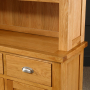 Cheshire Oak 2 Door Glazed Dresser Sideboard