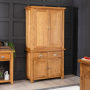 Cheshire Oak Double Kitchen Larder Pantry Cupboard