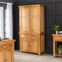 Cheshire Oak Double Kitchen Larder Pantry Cupboard