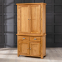 Cheshire Oak Double Kitchen Larder Pantry Cupboard