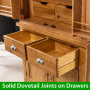 Cheshire Oak Double Kitchen Larder Pantry Cupboard