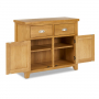 Cheshire Oak Medium 2 Drawer 2 Door Sideboard