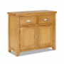 Cheshire Oak Medium 2 Drawer 2 Door Sideboard