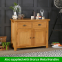 Cheshire Oak Medium 2 Drawer 2 Door Sideboard