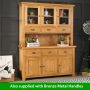 Cheshire Oak Large Glazed Dresser Sideboard