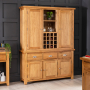 Cheshire Oak Triple Kitchen Larder Pantry Cupboard