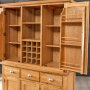 Cheshire Oak Triple Kitchen Larder Pantry Cupboard