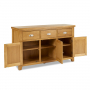 Cheshire Oak Large 3 Drawer 3 Door Sideboard