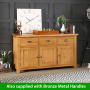 Cheshire Oak Large 3 Drawer 3 Door Sideboard