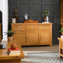 Cheshire Oak Large 3 Drawer 3 Door Sideboard