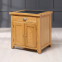 Cheshire Oak Small Kitchen Island with Granite Top