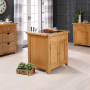 Cheshire Oak Small Kitchen Island with Granite Top