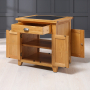 Cheshire Oak Small Kitchen Island with Granite Top