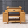 Cheshire Oak Small Kitchen Island with Granite Top