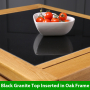 Cheshire Oak Small Kitchen Island with Granite Top