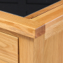 Cheshire Oak Large Kitchen Island with Black Granite Top