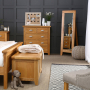 Cheshire Oak Bedroom Cheval Mirror