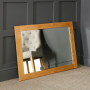 Solid Oak Large Wall Mirror  - 108cm x 78cm