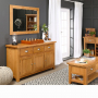 Solid Oak Large Wall Mirror  - 108cm x 78cm