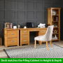 Cheshire Oak Large Twin Pedestal Desk