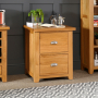 Cheshire Oak 2 Drawer Filing Cabinet