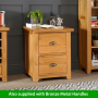 Cheshire Oak 2 Drawer Filing Cabinet