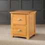 Cheshire Oak 2 Drawer Filing Cabinet