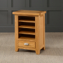 Cheshire Oak Hi-Fi Media Stand Shelf Unit