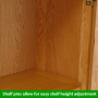 Cheshire Oak Small 2 Door Cupboard