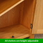 Cheshire Oak Small 2 Door Cupboard