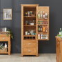 Cheshire Oak Single Kitchen Larder Pantry Cupboard