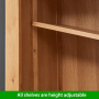 Cheshire Oak Single Kitchen Larder Pantry Cupboard