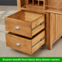 Cheshire Oak Single Kitchen Larder Pantry Cupboard