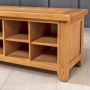 Cheshire Oak Hallway Shoe Storage Bench