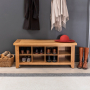 Cheshire Oak Hallway Shoe Storage Bench