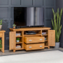 Cheshire Oak Large TV Unit Sideboard - Up to 50" TV Size