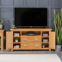 Cheshire Oak Large TV Unit Sideboard - Up to 50" TV Size