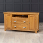 Cheshire Oak Large Sideboard with Wine Rack