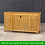 Cheshire Oak Large TV Unit Sideboard - Up to 50" TV Size