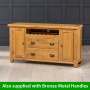 Cheshire Oak Large TV Unit Sideboard - Up to 50" TV Size