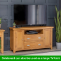 Cheshire Oak Large Sideboard with Wine Rack