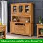 Cheshire Oak Large Sideboard with Wine Rack