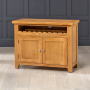 Cheshire Oak Medium Sideboard with Wine Rack 