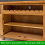 Cheshire Oak Medium TV Unit Sideboard - Up to 50" TV Size